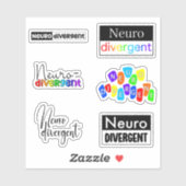 Neurodivergente Stickers Verpakking/Sticker Blad (Vel)