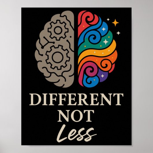 Neurodivergente trots Adhd Autisme Acceptatie Ande Poster (Voorkant)