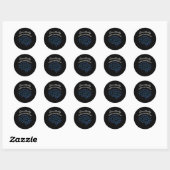 Neurodivergente trots Adhd Autisme Acceptatie Vers Ronde Sticker (Vel)