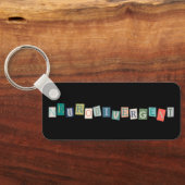 Neurodivergente typografie Neurodiversity Awarenes Sleutelhanger (Achterkant)