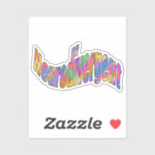 Neurodivergente typografie Neurodiversity Awarenes Sticker (Vel)