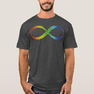 Neurodivergerend bewustzijn Oneindigheid Regenboog T-shirt
