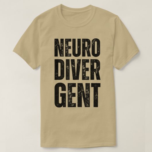 Neurodivergerende Pride ADHD Autisme Awareness Neu T-shirt (Design voorkant)