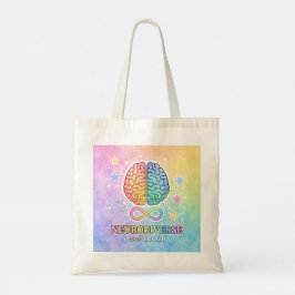 Neurodivers en Trots Inspirerende Spreuk Pastel Tote Bag