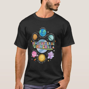 Neurodivers Heelal Planeet Autisme Bewustzijn Supp T-shirt