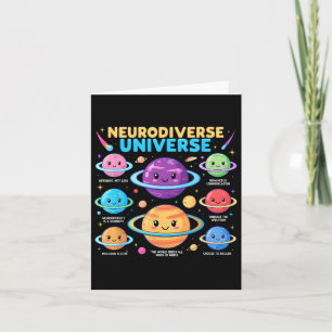 Neurodiverse Autisme Bewustzijn Universum Speciale Kaart