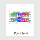Neurodiverse en EMPOWERED Rainbow Neurodiversity Sticker (Vel)