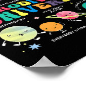 Neurodiverse heelal Ruimteplaneet Autistisch Autis Poster (Hoek)