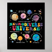 Neurodiverse heelal Ruimteplaneet Autistisch Autis