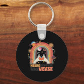 Neurodiverse universe Celestial Retro Autism AWare Sleutelhanger (Voorkant)