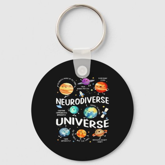 Neurodiverse Universe Iep Special Ed Paraprofessio Sleutelhanger (Voorkant)