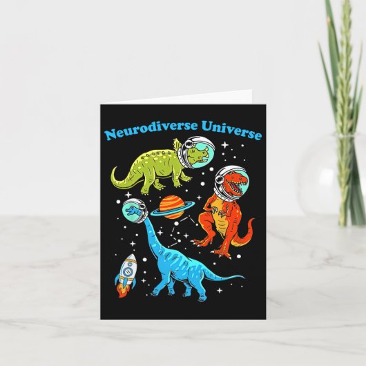 Neurodiverse Universum Dinosaurussen Ruimte ADHD A Kaart (Voorkant)