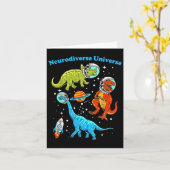 Neurodiverse Universum Dinosaurussen Ruimte ADHD A Kaart (Gele Bloem)