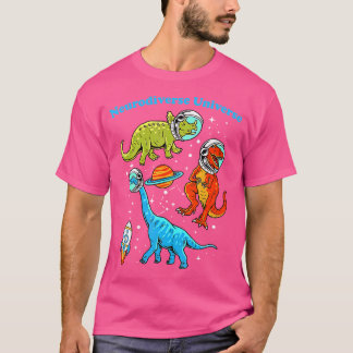 Neurodiverse Universum Dinosaurussen Ruimte ADHD A T-shirt