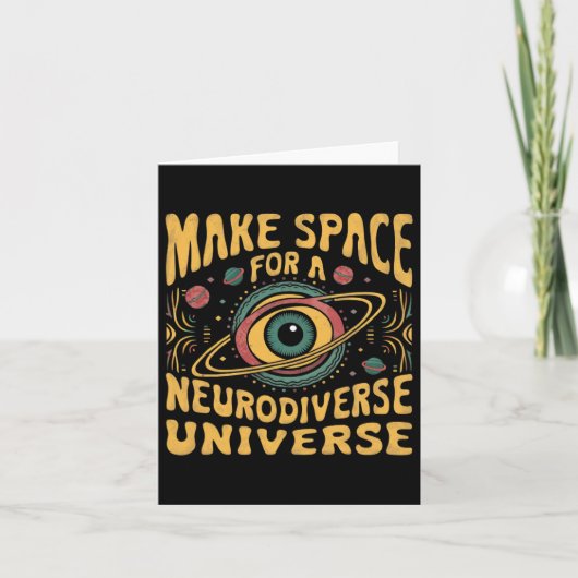 Neurodiverse Universum Neurodiversiteit ADHD Autis Kaart (Voorkant)