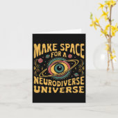 Neurodiverse Universum Neurodiversiteit ADHD Autis Kaart (Gele Bloem)