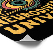 Neurodiverse Universum Neurodiversiteit ADHD Autis Poster (Hoek)