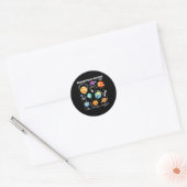 Neurodiverse Universum Neurodiversiteit Autisme Be Ronde Sticker (Envelop)