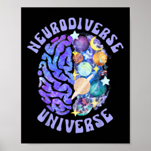 Neurodiverse Universum Neurodiversiteit Hersenen A Poster