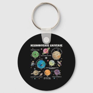 Neurodiverse universum Space Planet Special Sleutelhanger