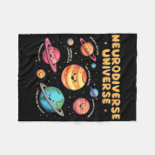 Neurodiverse Universum Speciaal Onderwijs Autisme  Fleece Deken (Voorkant (Horizontaal))