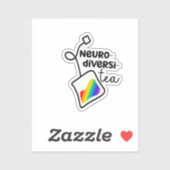 "Neurodiversi-tea"| Neurodiverent bewustzijn Sticker (Vel)