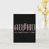 Neurodiversiteit ADHD Elke geest verdient het om e Kaart (Gele Bloem)