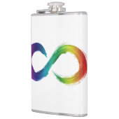 Neurodiversiteit (autisme, adhd, enz.) roestvrij s heupfles (Links)