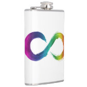 Neurodiversiteit (autisme, adhd, enz.) roestvrij s heupfles (Rechts)