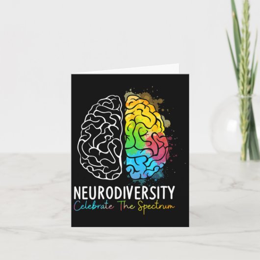 Neurodiversiteit - Autisme Spectrum ASD ADHD Rainb Kaart (Voorkant)
