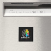 Neurodiversiteit - Autisme Spectrum ASD ADHD Rainb Magneet (Insitu (Vaatwasser))