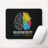 Neurodiversiteit - Autisme Spectrum ASD ADHD Rainb Muismat (Met muis)