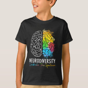 Neurodiversiteit - Autisme Spectrum ASD ADHD Rainb T-shirt