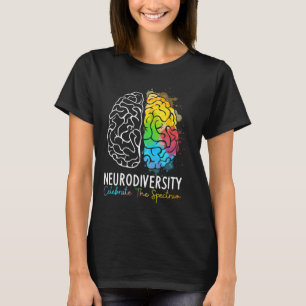 Neurodiversiteit - Autisme Spectrum ASD ADHD Rainb T-shirt