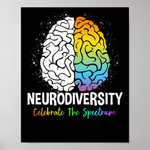 Neurodiversiteit - Autisme Spectrum ASD ADHD Regen Poster