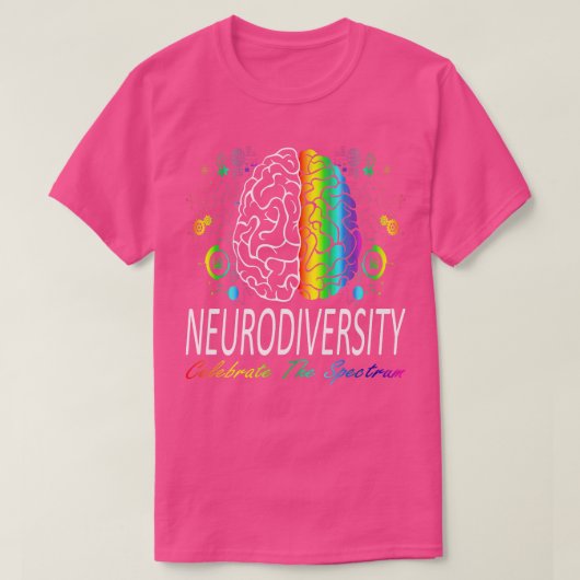 Neurodiversiteit - Autisme Spectrum ASD ADHD Regen T-shirt (Design voorkant)