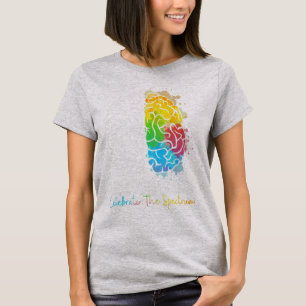 Neurodiversiteit Autisme Spectrum ASD ADHD Regenbo T-shirt