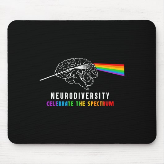 Neurodiversiteit Autisme Spectrum Hersenen ASS ADH Muismat (Voorkant)