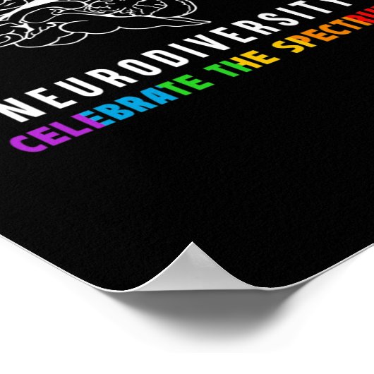 Neurodiversiteit Autisme Spectrum Hersenen ASS ADH Poster (Hoek)