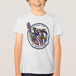 Neurodiversiteit autisme uniek brein Tri-Blend shirt