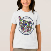Neurodiversiteit autisme uniek brein Tri-Blend shirt (Voorkant)