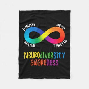Neurodiversiteit Bewustmaking en autisme Dyslexie Fleece Deken