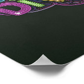 Neurodiversiteit bewustzijn krijtbord stijl kleurr poster (Hoek)