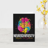 Neurodiversiteit Bloemen Neurodivergent Autisme Be Kaart (Gele Bloem)