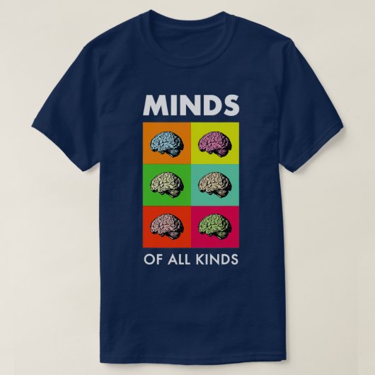 Neurodiversiteit Brain ADHD Autisme Awareness 1 T-shirt (Design voorkant)