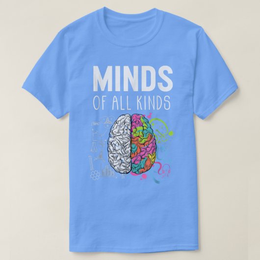 Neurodiversiteit Brain ADHD Autisme Mam Wom T-shirt (Design voorkant)