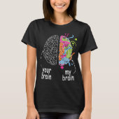 Neurodiversiteit Brain Dyslexie Autisme T-shirt (Voorkant)