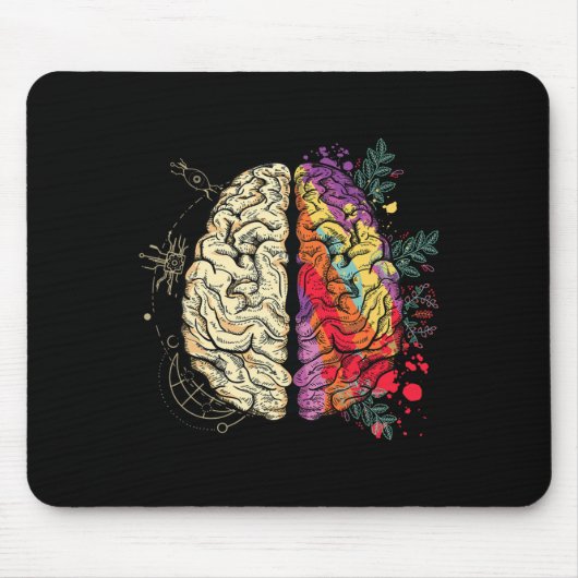 Neurodiversiteit Brain Mental Health Autisme Aware Muismat (Voorkant)