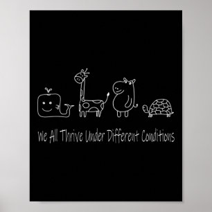 Neurodiversiteit die we allemaal onder verschillen poster