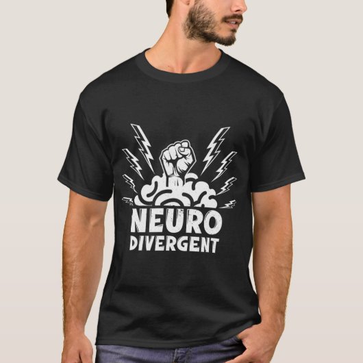 Neurodiversiteit heeft het menselijk ras in de voo t-shirt (Voorkant)